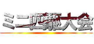 ミニ四駆大会 ()