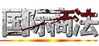 国际商法 ()