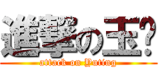 進撃の玉婷 (attack on Yuting)