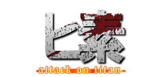 ヒ素 (attack on titan)