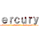 ｅｒｃｕｒｙ (Stewart's Melville College 2015)