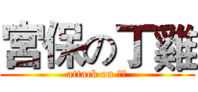 宮保の丁雞 (attack on 丁丁)