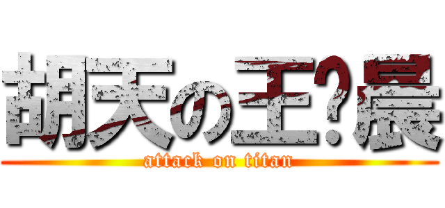 胡天の王晓晨 (attack on titan)