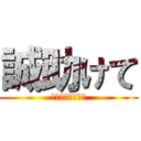 誠助けて (何故か叩かれる俺)