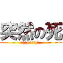 突然の死 (└(^o^└　)┘ )