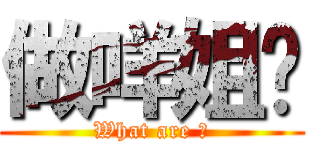 做咩姐你 (What are 有)