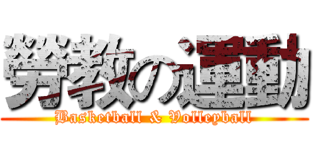 勞教の運動 (Basketball & Volleyball)