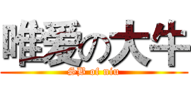 唯爱の大牛 (SB of niu)