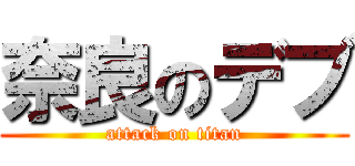 奈良のデブ (attack on titan)