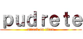 ｐｕｄｒｅｔｅ (attack on titan)