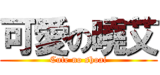 可愛の曉艾 (Cute no shoai)