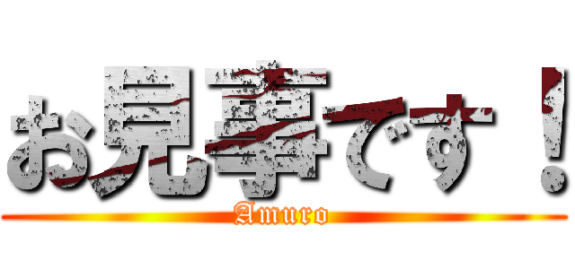 お見事です！ (Amuro)