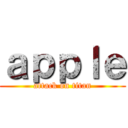ａｐｐｌｅ (attack on titan)