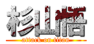 杉山悟 (attack on titan)