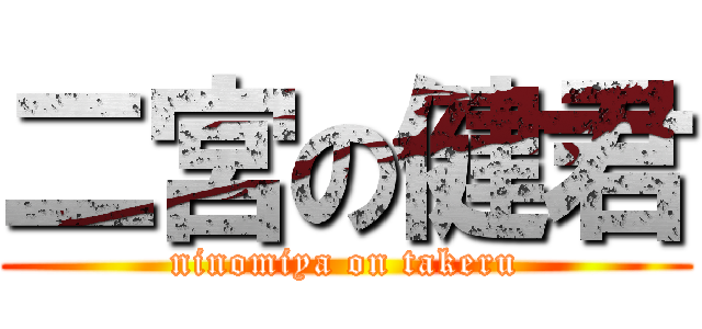 二宮の健君 (ninomiya on takeru)