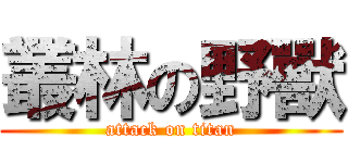 叢林の野獸 (attack on titan)