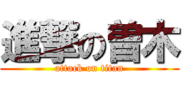 進撃の曽木 (attack on titan)