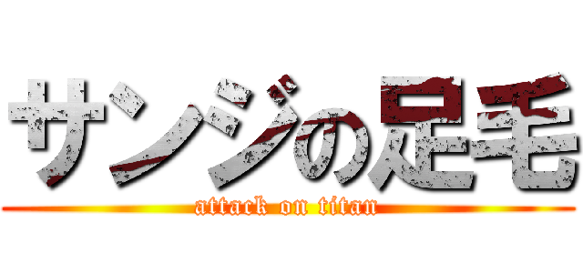 サンジの足毛 (attack on titan)