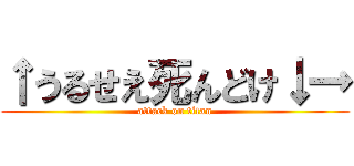 ↑うるせえ死んどけ↓→ (attack on titan)