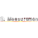 ①．Ｍｅａｓｕｒｅｍｅｎ ()