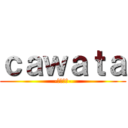 ｃａｗａｔａ (-キャワタ-)