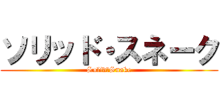 ソリッド・スネーク (Solid・Snake)