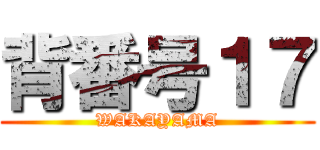 背番号１７ (WAKAYAMA)