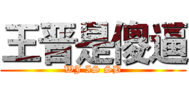 王晋是傻逼 (WJ IS SB)