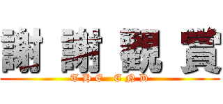 謝 謝 觀 賞 (T H E   E N D)