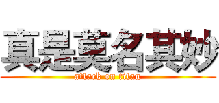 真是莫名其妙 (attack on titan)