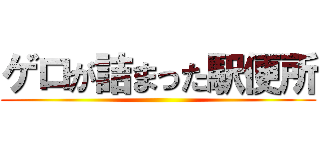 ゲロが詰まった駅便所 ()