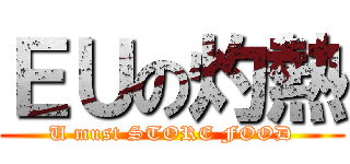 ＥＵの灼熱 (U must STORE FOOD)