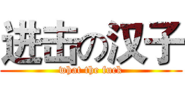 进击の汉子 (what the fuck)