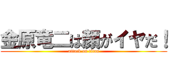 金原竜二は顔がイヤだ！ (attack on titan)