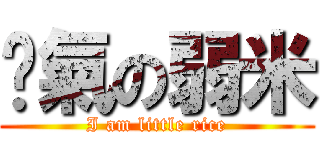 煞氣の弱米 (I am little rice)