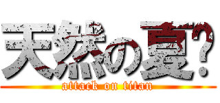 天然の夏树 (attack on titan)