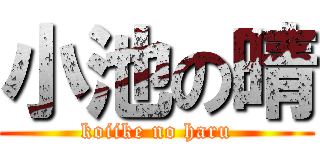 小池の晴 (koiike no haru)