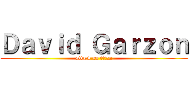 Ｄａｖｉｄ Ｇａｒｚｏｎ (attack on titan)