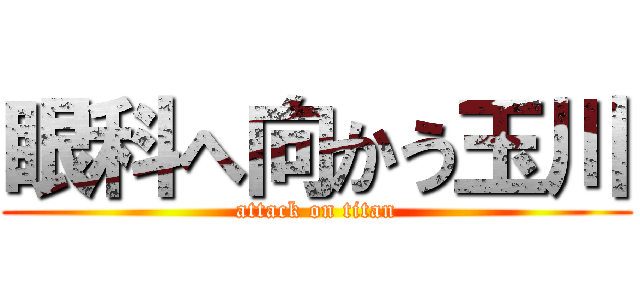 眼科へ向かう玉川 (attack on titan)