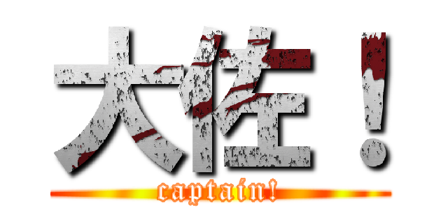大佐！ (captain!)