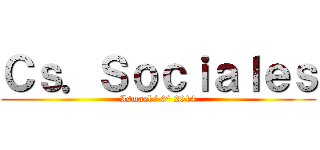 Ｃｓ．Ｓｏｃｉａｌｅｓ (Ismael/ 6° 2014)