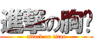 進撃の胸墊 (attack on titan)