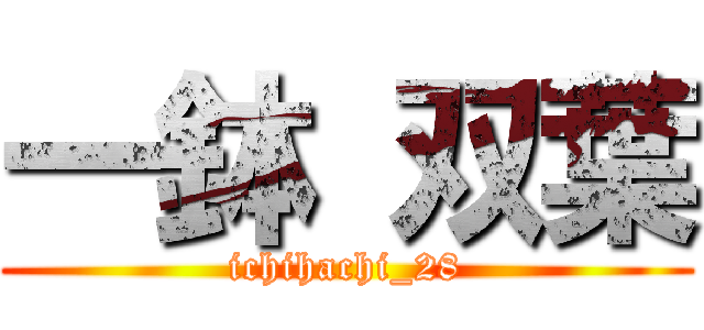 一鉢 双葉 (ichihachi_28)