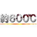 約６００℃ ()
