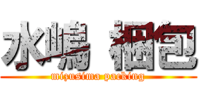 水嶋 梱包 (mizusima packing)