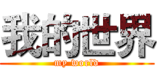 我的世界 (my world)