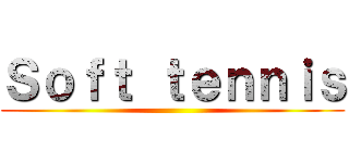 Ｓｏｆｔ ｔｅｎｎｉｓ ()