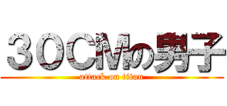 ３０ＣＭの男子 (attack on titan)
