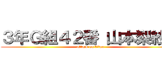 ３年Ｇ組４２番 山本梨紗子 (attack on titan)
