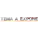 ＴＥＭＡ Ａ ＥＸＰＯＮＥＲ：  (El FEMINISMO)